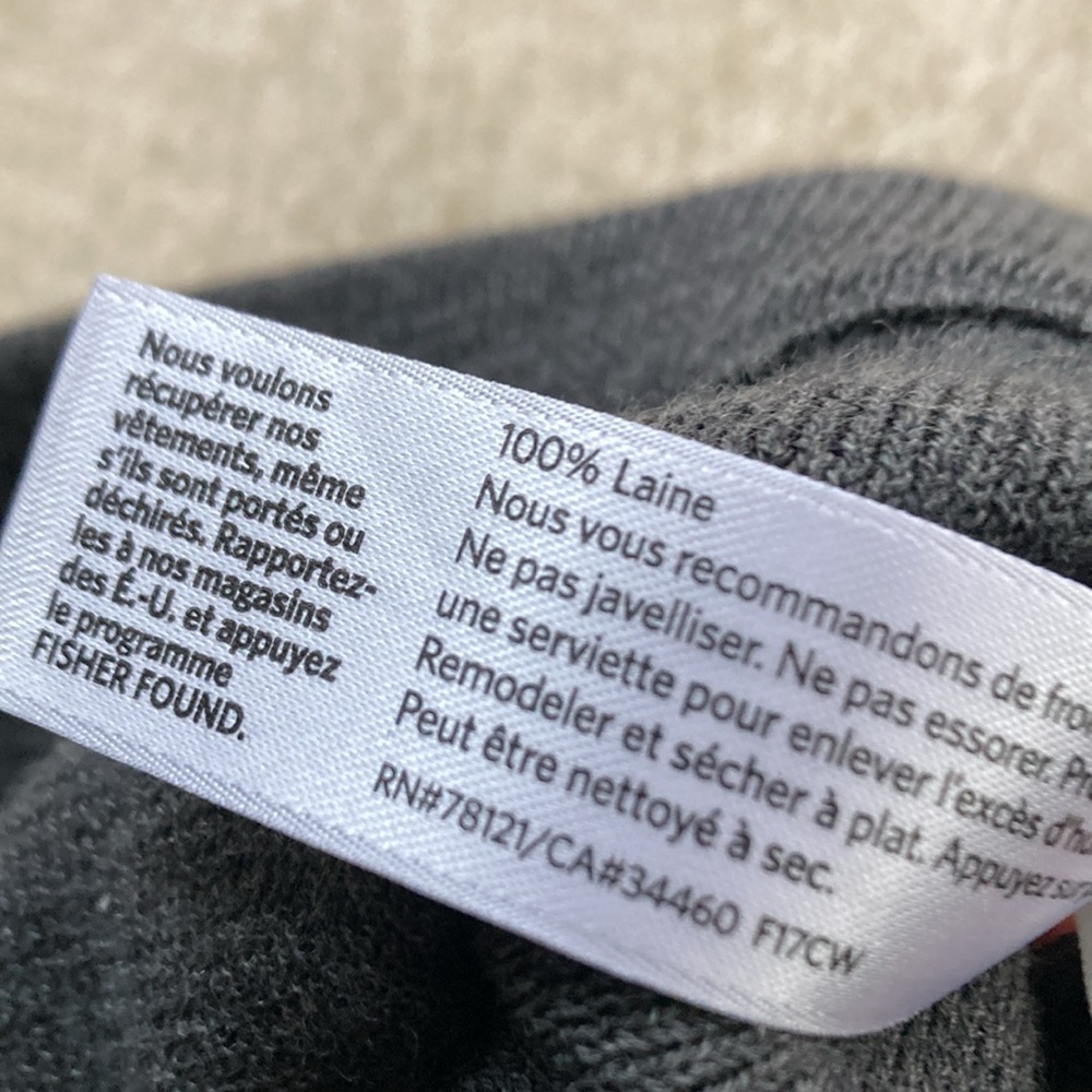 Eileen Fisher 100% wool pants, cropped wide leg, sweater knit - Picture 3 of 3